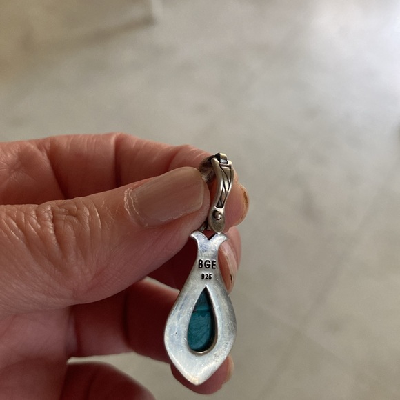 Bradford BGE Sterling Silver and turquoise pendant - Picture 3 of 4